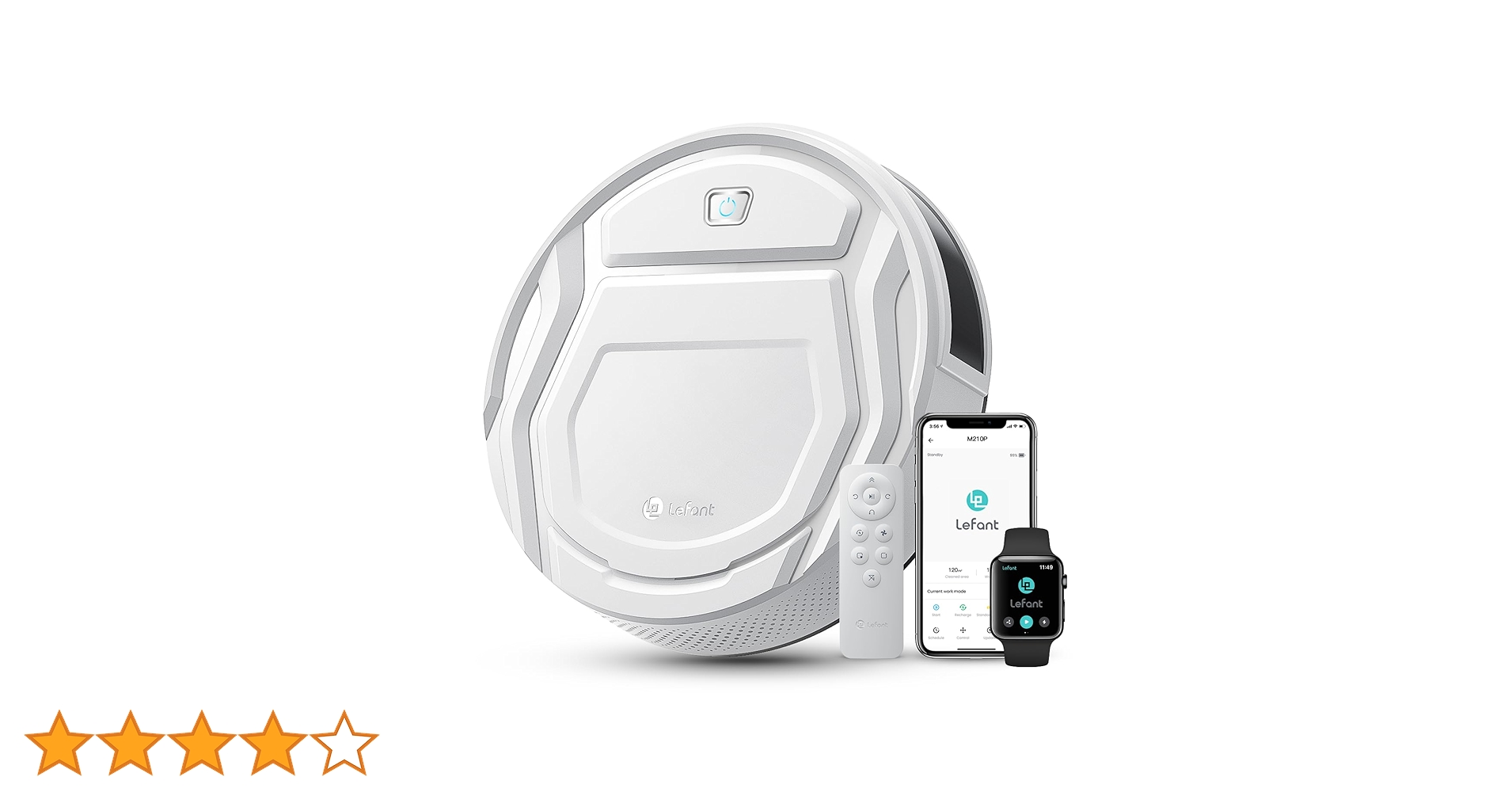 Lefant M210P ロボット掃除機「コンパクト設計 2200Pa強力吸引